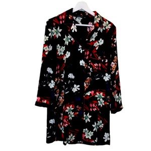 Zara Floral Soft Button Down Kimono